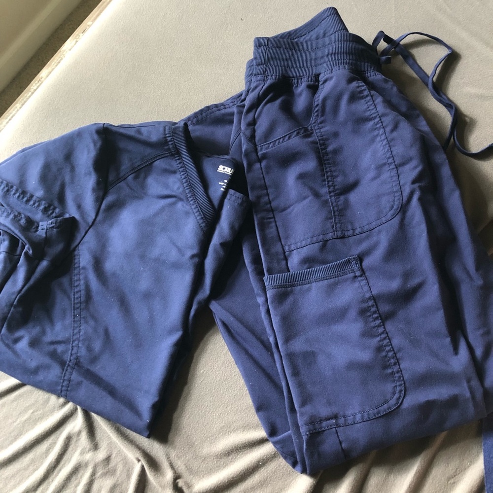 Blue scrubs